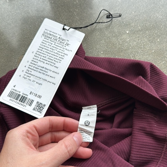Lululemon Align Ribbed HR Pant 28” - Picture 4 of 7